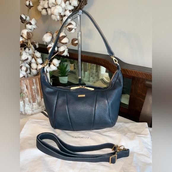 Hammitt Handbags - NWOT Hammitt Morgan Small Crossbody Shoulder Bag Navy Tides BG MSRP $395